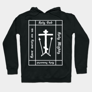 Trisagion Prayer Eastern Orthodox Cross Gothic Hoodie